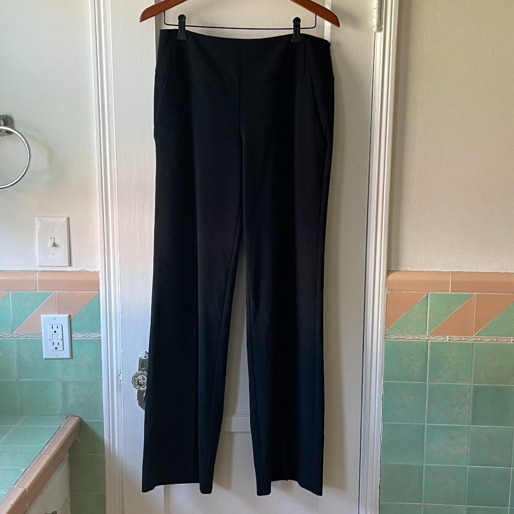 Y2K black wide-leg trousers, sz 8